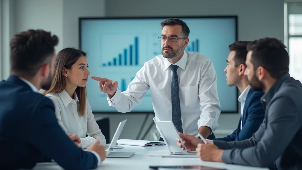 Аналитик работает с методами анализа данных на ноутбуке в офисной среде